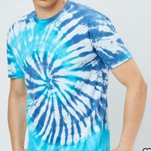 Tie Dye Tshirt Blue Swirl Tshirt